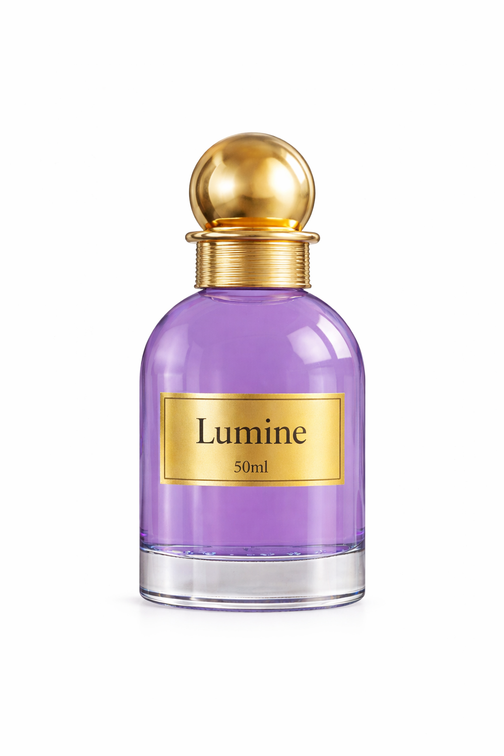 Lumine Rose & Mint 50ml perfume bottle on a pure white background.