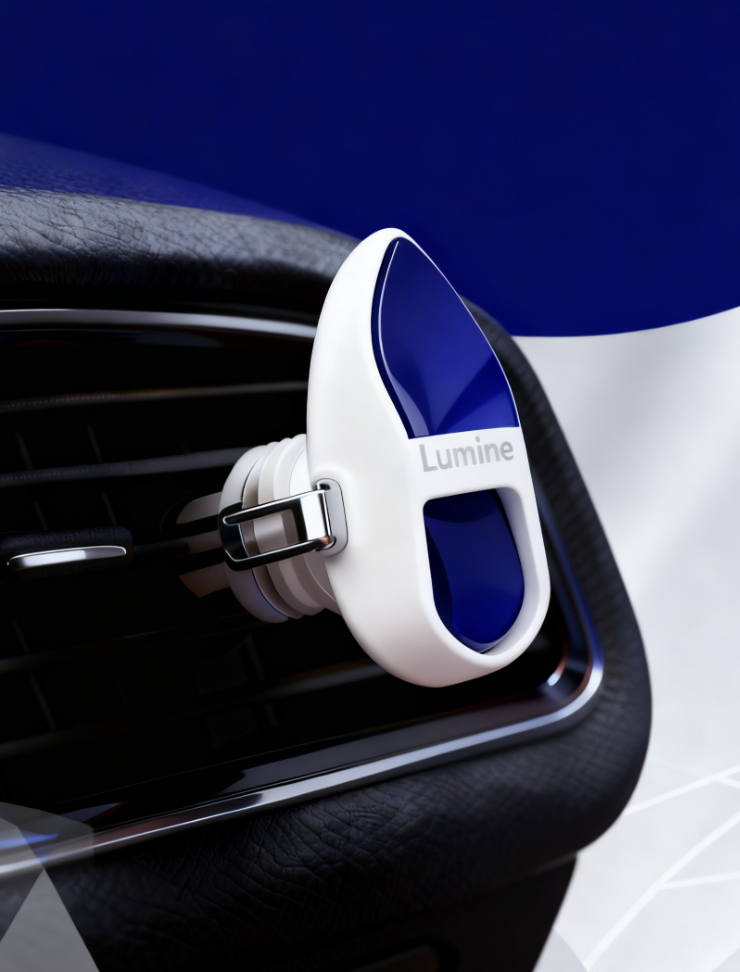 Lumine Cologne Car Diffuser — Bergamot & Neroli Car Air Freshener (Refillable, Oil-Based)