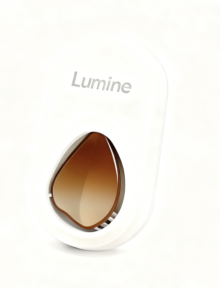 Lumine Leather Car Diffuser — Suede, Saffron & Cedar