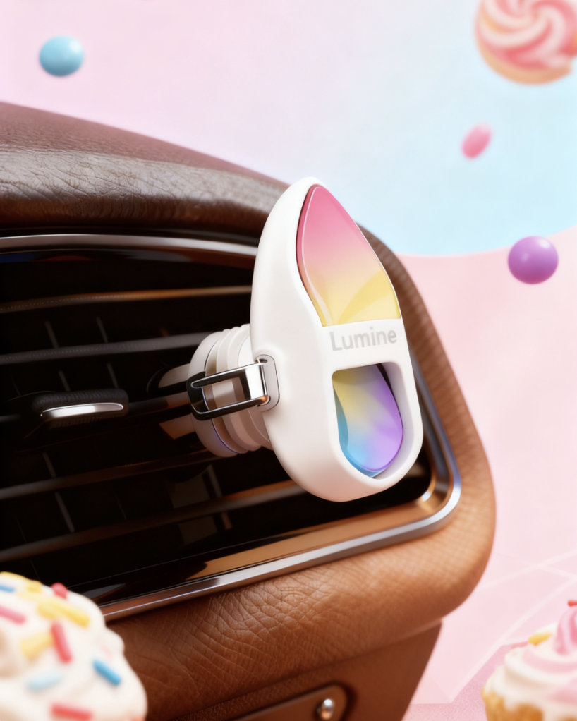 Lumine Cake Car Diffuser — Vanilla Buttercream & Baked Sugar