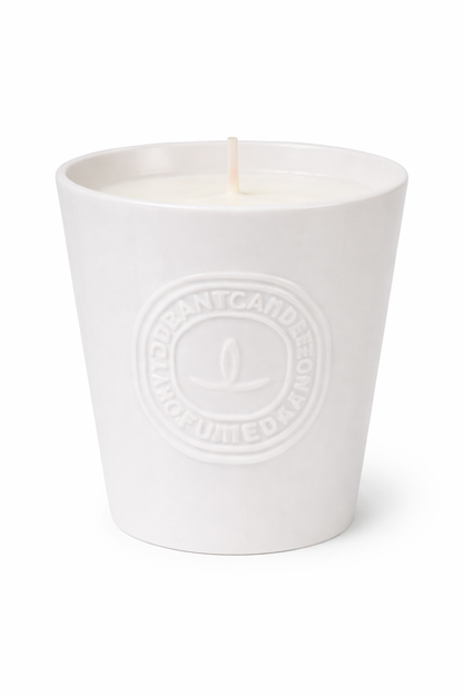 Front view of Lumine Gardenia & Camellia soy wax candle (775g) on a white background.