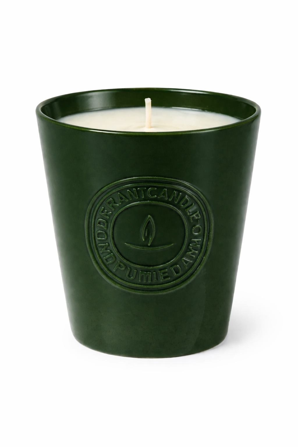 Front view of Lumine Juniper & Lavender soy wax candle (775g) on a white background.