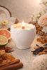 Vanilla & Amber Soy Candle | Porcelain Whisper Series